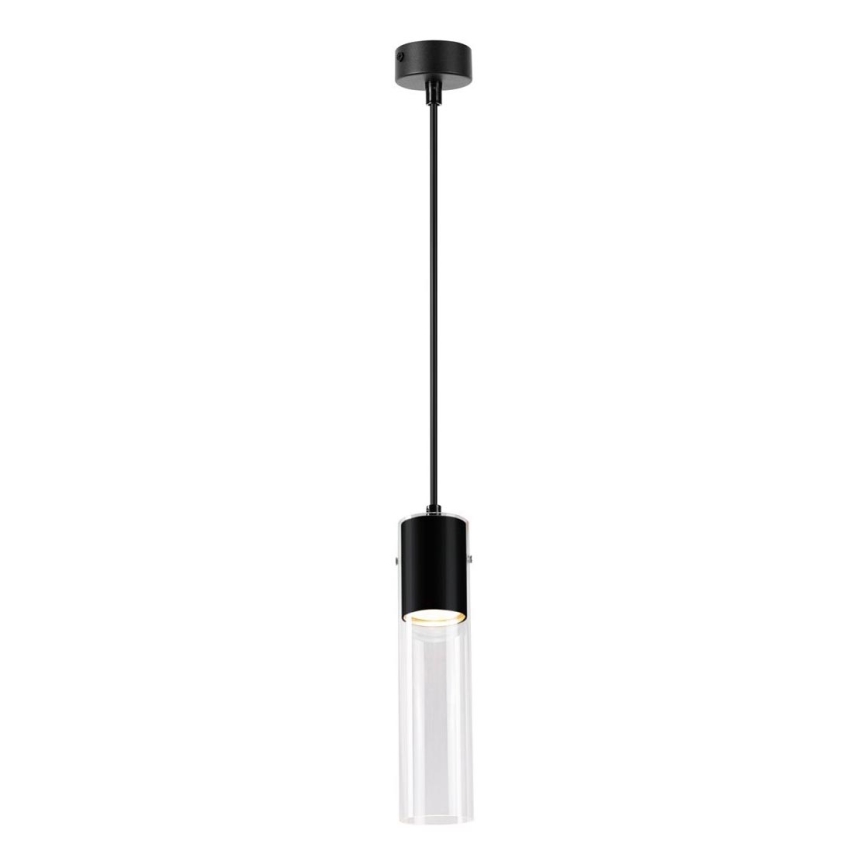 Luster na sajli RICKY 1xGU10/10W/230V crna