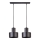 Luster na sajli RIF 2xE27/60W/230V crna