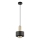 Luster na sajli RIF LUX 1xGX53/12W/230V pr. 15 cm crna/zlatna