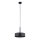 Luster na sajli RIF LUX 1xGX53/12W/230V pr. 25 cm crna/sjajni krom