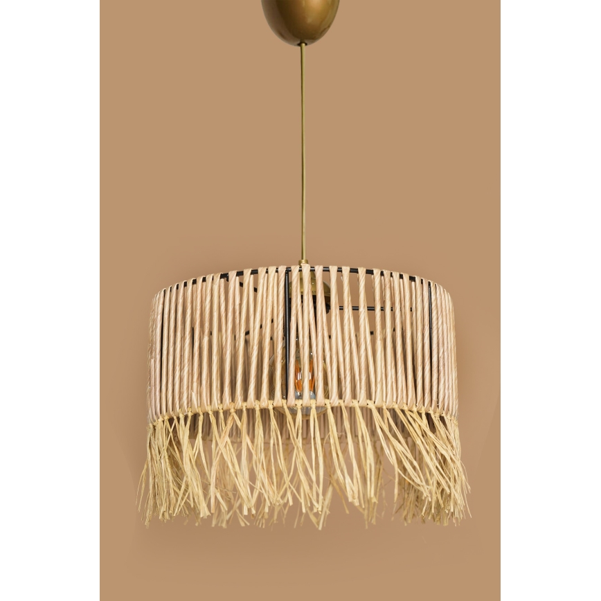 Luster na sajli RIMINI 1xE27/40W/230V bež
