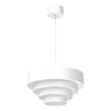 Luster na sajli RINGS 1xE27/15W/230V bijela