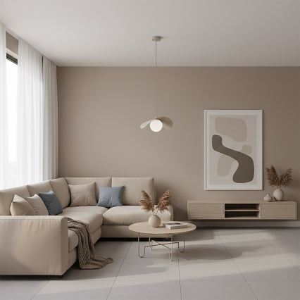 Luster na sajli RITUAL 1xG9/8W/230V bež