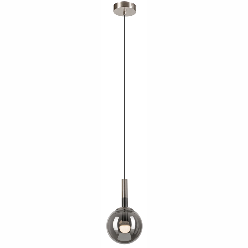 Luster na sajli ROLLO 1xE14/5W/230V mat krom/dimna