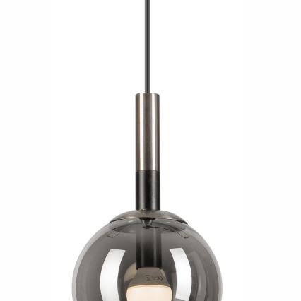 Luster na sajli ROLLO 1xE14/5W/230V mat krom/dimna