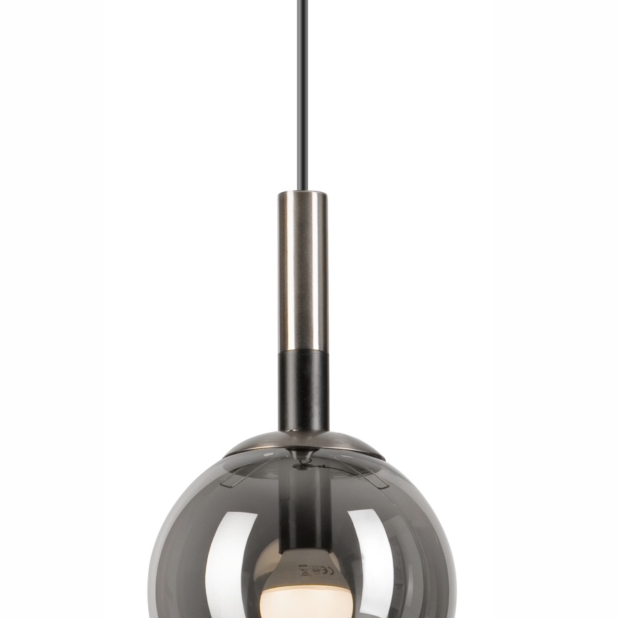 Luster na sajli ROLLO 1xE14/5W/230V mat krom/dimna