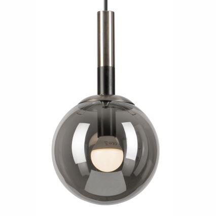 Luster na sajli ROLLO 1xE14/5W/230V mat krom/dimna