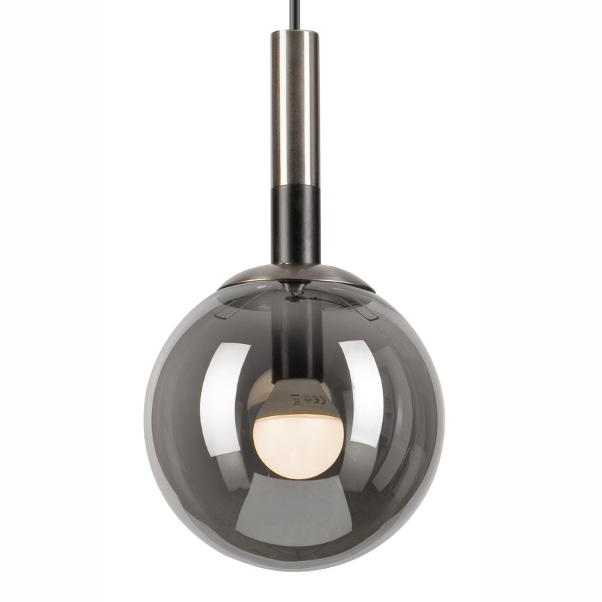 Luster na sajli ROLLO 1xE14/5W/230V mat krom/dimna