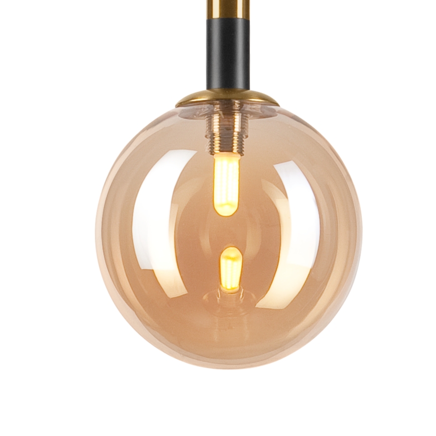Luster na sajli ROLLO 1xG9/5W/230V zlatna/dimna bež
