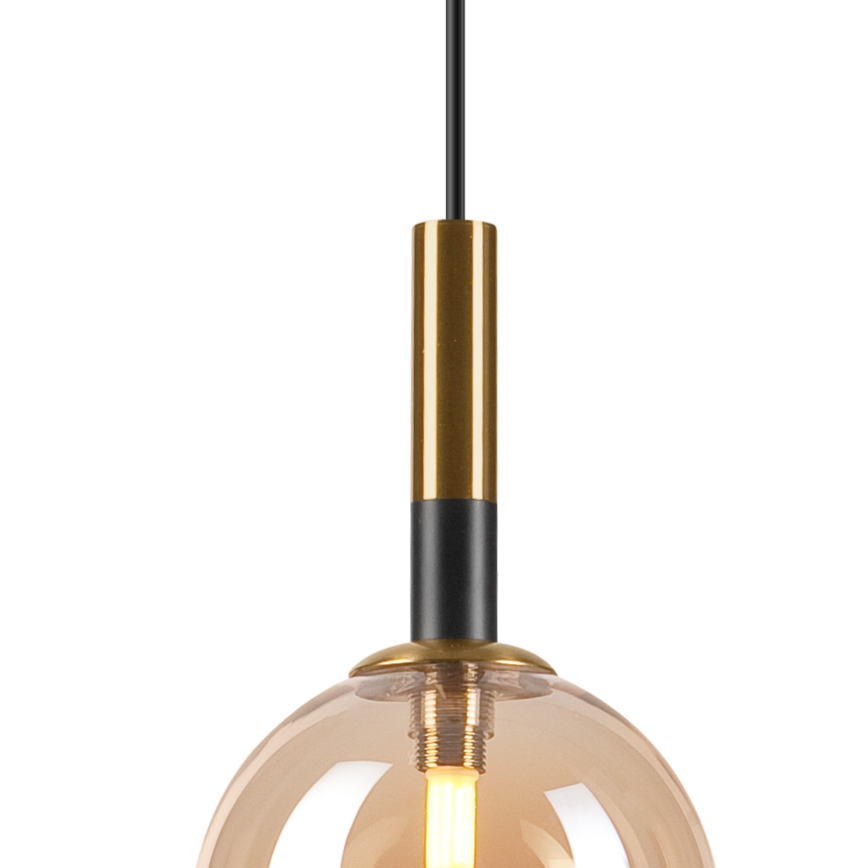 Luster na sajli ROLLO 1xG9/5W/230V zlatna/dimna bež