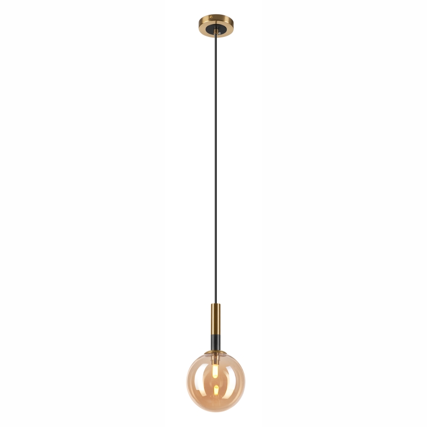 Luster na sajli ROLLO 1xG9/5W/230V zlatna/dimna bež