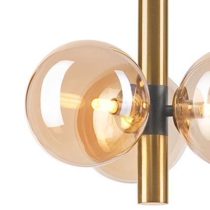 Luster na sajli ROLLO 3xG9/5W/230V zlatna/dimna bež