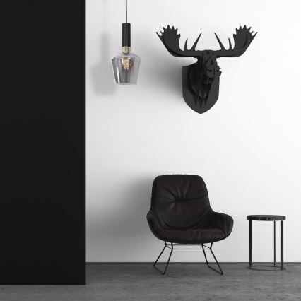 Luster na sajli ROMA BLACK 1xE27/60W/230V