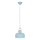 Luster na sajli ROMI 1xE27/40W/230V plava