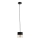 Luster na sajli ROY 1xE27/60W/230V crna