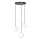 Luster na sajli ROYAL 3xE14/10W/230V pr. 30 cm crna