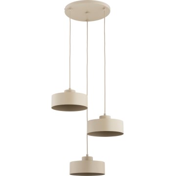 Luster na sajli SELIA 3xE27/15W/230V bež