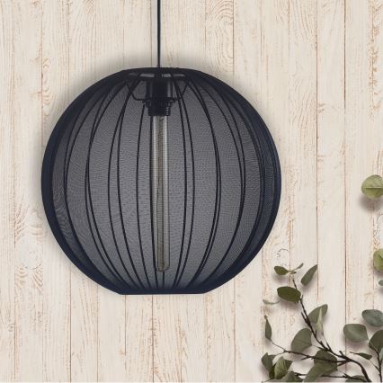 Luster na sajli SENSAI 1xE27/20W/230V pr. 40 cm crna
