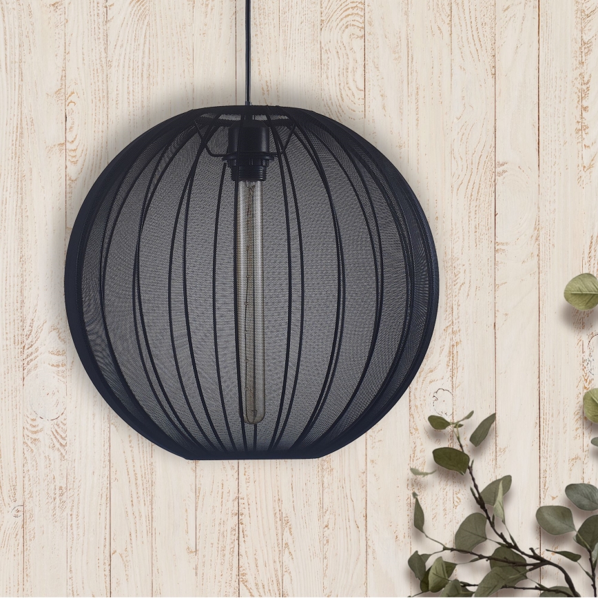 Luster na sajli SENSAI 1xE27/20W/230V pr. 40 cm crna