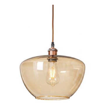 Luster na sajli SEVENTIES E27/60W/230V dimna/smeđa
