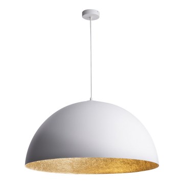 Luster na sajli SFERA 1xE27/60W/230V pr. 35 cm bijela/zlatna