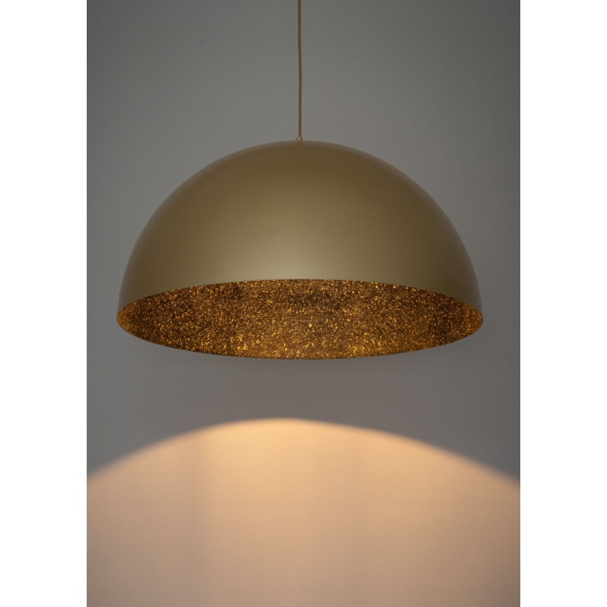 Luster na sajli SFERA 1xE27/60W/230V pr. 35 cm zlatna/crna