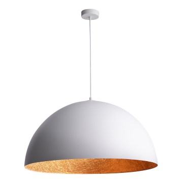 Luster na sajli SFERA 1xE27/60W/230V pr. 50 cm bijela/bakrena