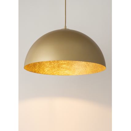 Luster na sajli SFERA 1xE27/60W/230V pr. 50 cm zlatna