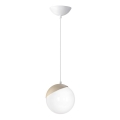 Luster na sajli SFERA WOOD 1xE14/40W/230V