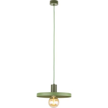 Luster na sajli SILA 1xE27/15W/230V pr. 30 cm zelena
