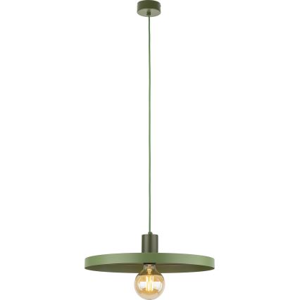 Luster na sajli SILA 1xE27/15W/230V pr. 40 cm zelena