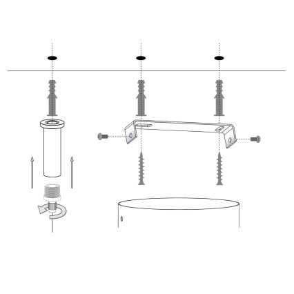 Luster na sajli SILIA 5xG9/12W/230V crna