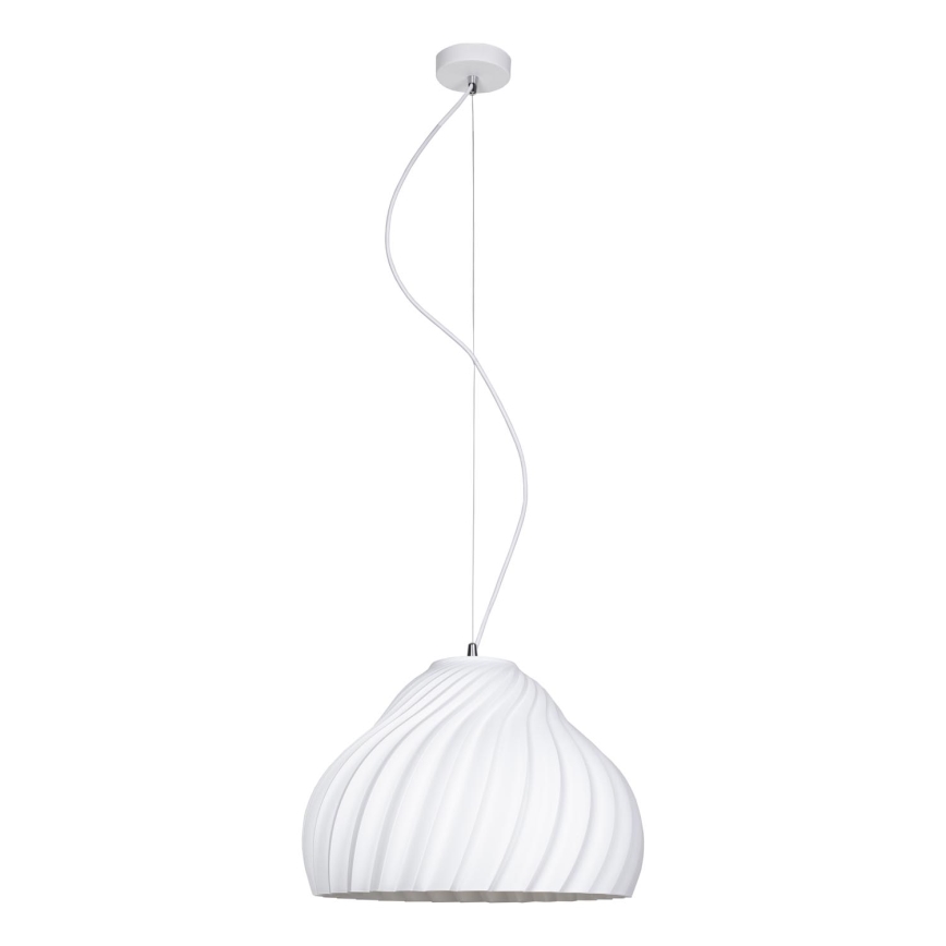 Luster na sajli SILVO 1xE27/60W/230V pr. 38 cm bijela