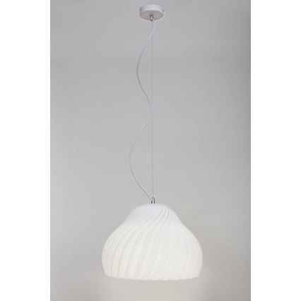 Luster na sajli SILVO 1xE27/60W/230V pr. 38 cm bijela