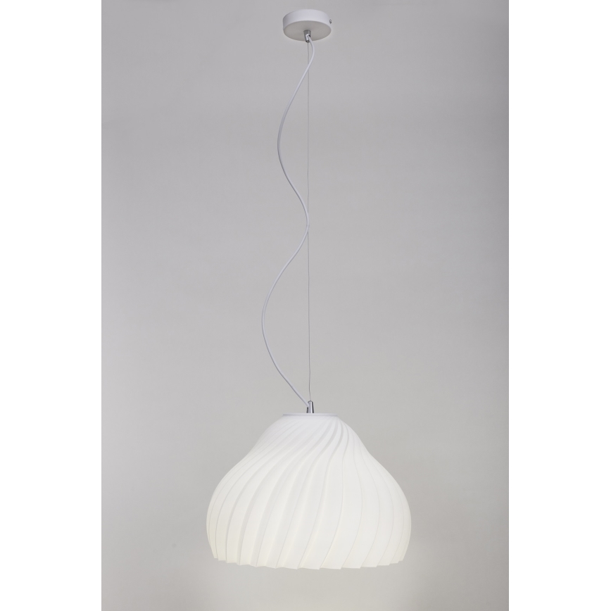 Luster na sajli SILVO 1xE27/60W/230V pr. 38 cm bijela