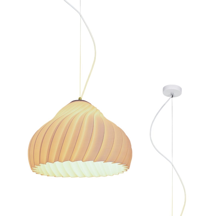 Luster na sajli SILVO 1xE27/60W/230V pr. 38 cm bijela