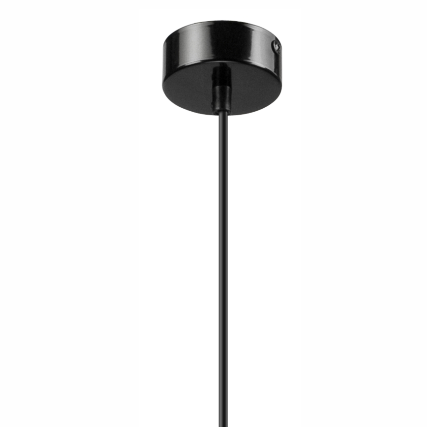 Luster na sajli SIMON 1xE27/60W/230V crna/bukva