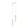 Luster na sajli SIMON 2xE27/60W/230V bijela/bukva