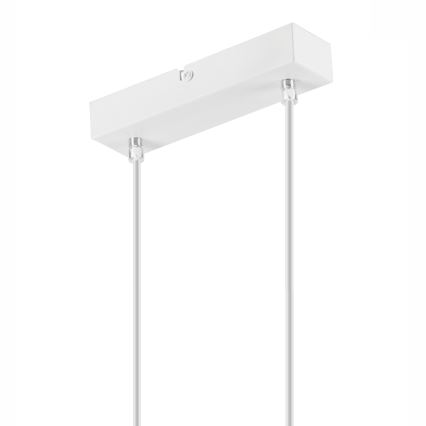 Luster na sajli SIMON 2xE27/60W/230V bijela/bukva