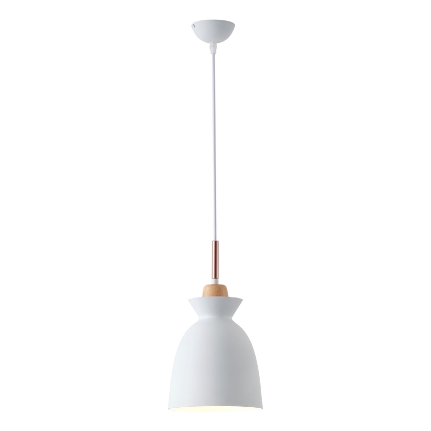 Luster na sajli SIMPLO 1xE27/15W/230V bijela pr. 19,5 cm