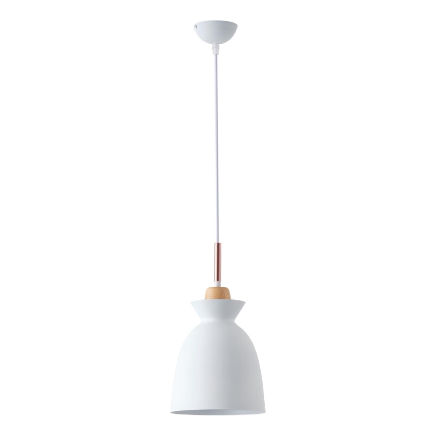 Luster na sajli SIMPLO 1xE27/15W/230V bijela pr. 19,5 cm