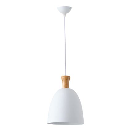 Luster na sajli SIMPLO 1xE27/15W/230V bijela pr. 23 cm