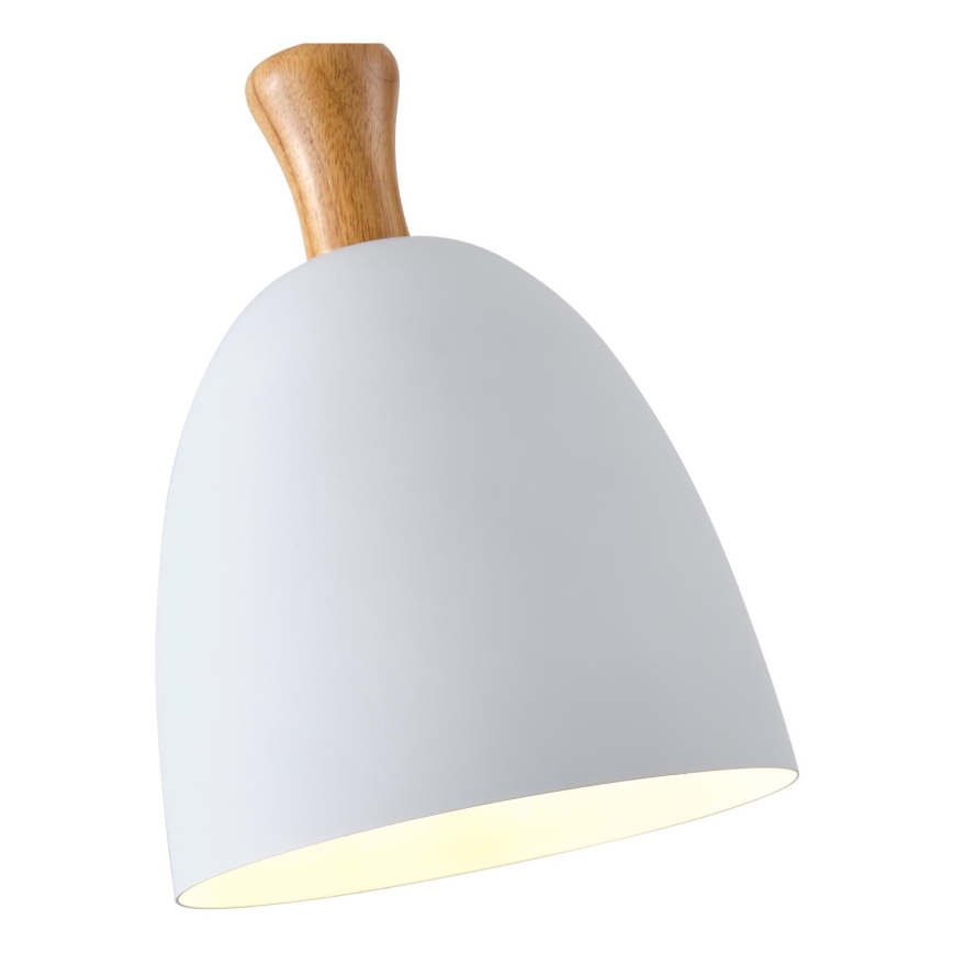 Luster na sajli SIMPLO 1xE27/15W/230V bijela pr. 23 cm