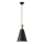 Luster na sajli SIMPLO 1xE27/15W/230V crna pr. 20 cm