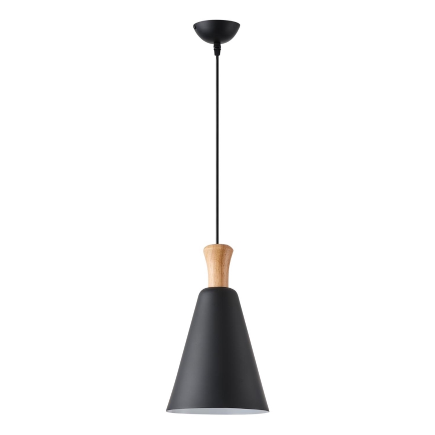 Luster na sajli SIMPLO 1xE27/15W/230V crna pr. 20 cm