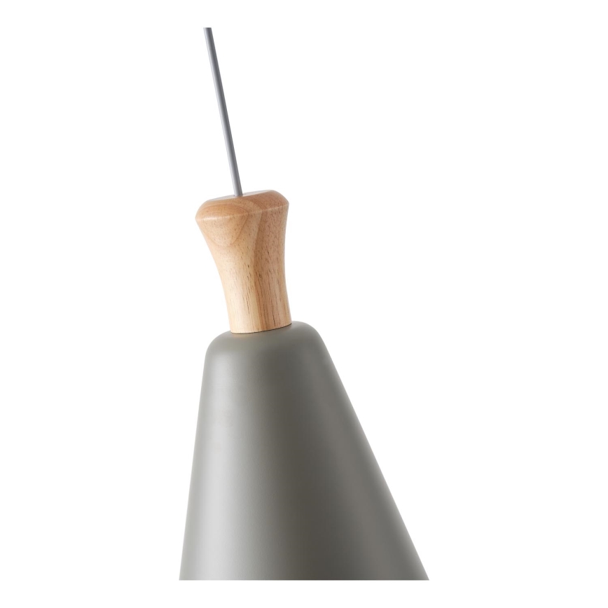 Luster na sajli SIMPLO 1xE27/15W/230V siva pr. 20 cm