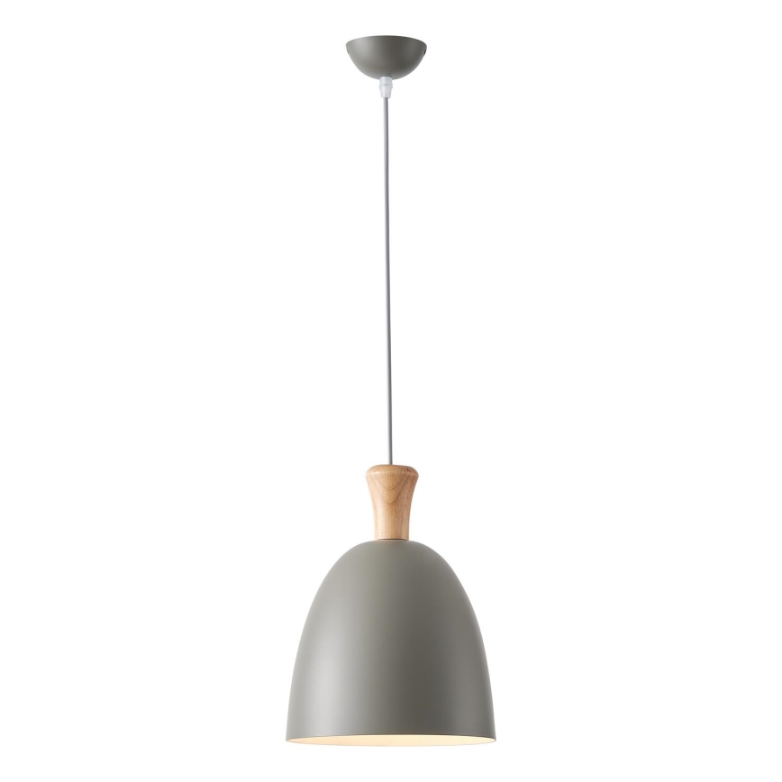 Luster na sajli SIMPLO 1xE27/15W/230V siva pr. 23 cm