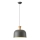 Luster na sajli SIMPLO 1xE27/15W/230V siva pr. 27 cm