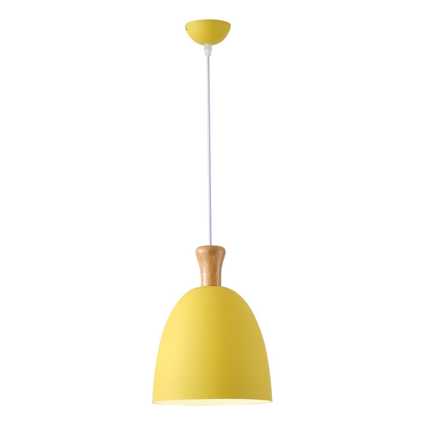 Luster na sajli SIMPLO 1xE27/15W/230V žuta pr. 23 cm
