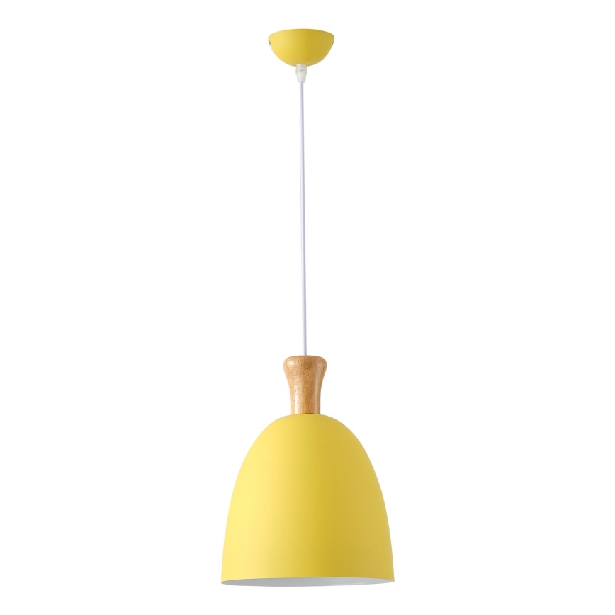 Luster na sajli SIMPLO 1xE27/15W/230V žuta pr. 23 cm